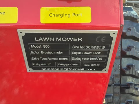 2026 MMS MS800 Remote Control Tracked Slope Mower (Unused) — photo 5