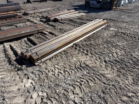 2 Bundles of 3in x 2in Steel Angle Iron, 144in Long, 102+ Pcs — photo 2