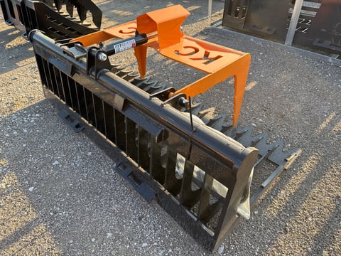 Kit Containers 76" Skid Steer Skeleton Grapple Single Cylinder — photo 2