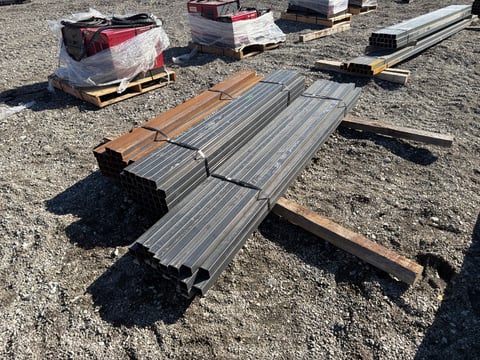 (96) 2in x 2in 14 Ga Steel Square Tubing, 3 Bundles, 71.5in to 98.5in Long — photo 4