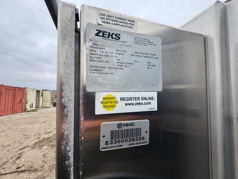 2019 Zeks 1550CFM Eclipse Skid-Mounted Desiccant Air Dryer System — photo 11
