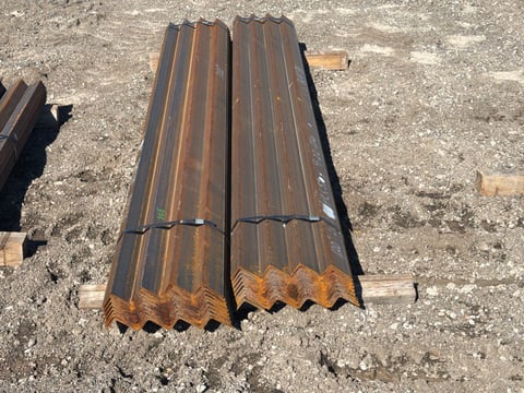 (106) Steel Angle Iron, 2 Bundles, 120in Long — photo 1