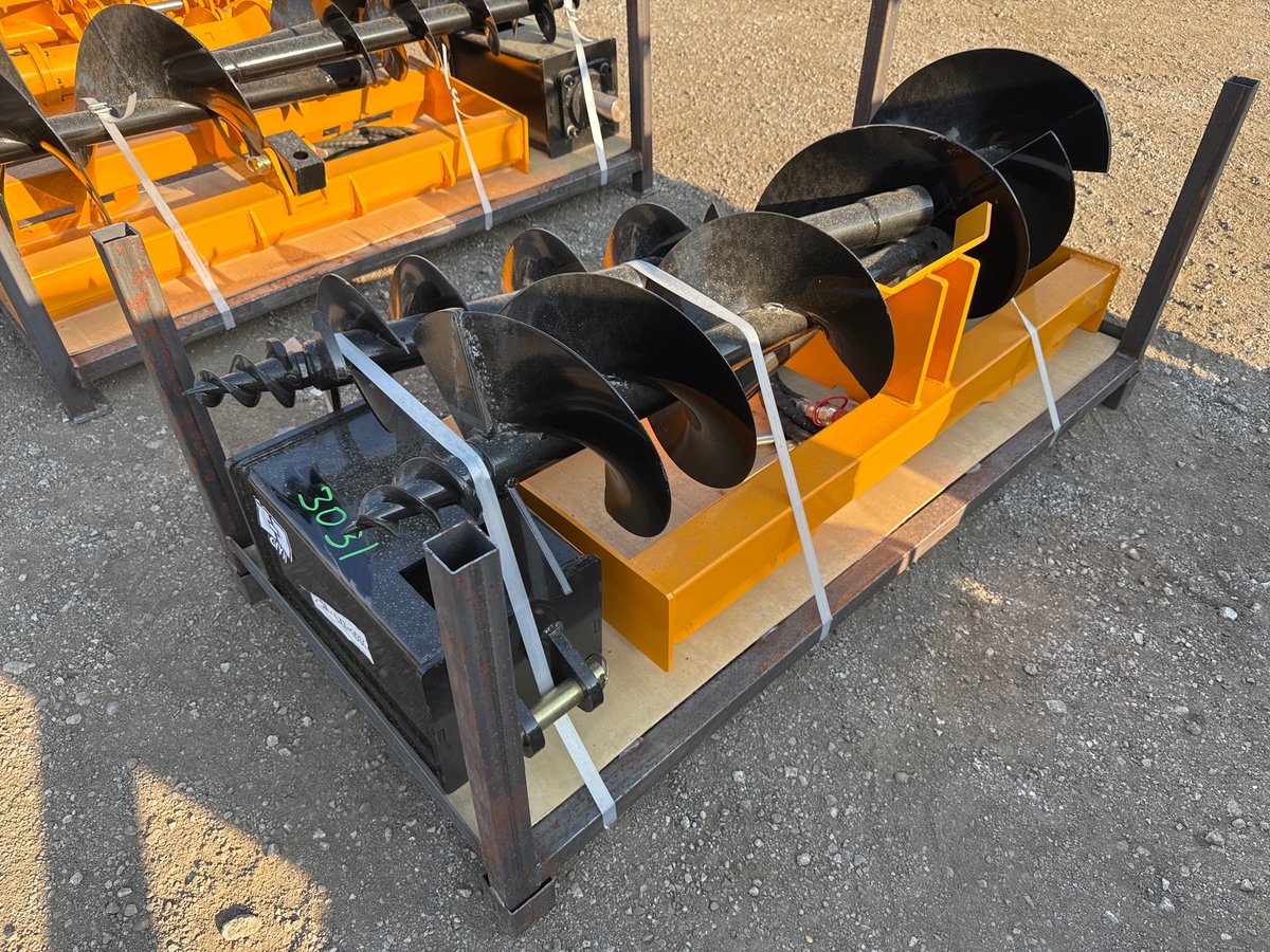 2026 GIYI skid steer loader auger and extra rod (Unused)