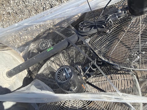 (4) 30" Industrial Oscillating Pedestal Fans — photo 3
