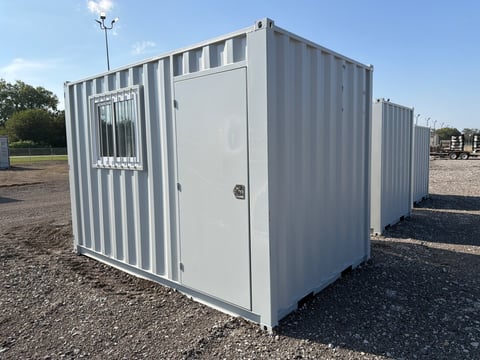12ft Shipping Container with Window (One Trip, Unused) — photo 4