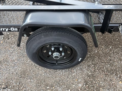 Carry-On 4ft x 6ft Mesh Floor Utility Trailer — No Title, Bill of Sale Only — photo 6