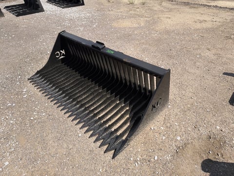 Kit Containers 72" Skid Steer Fine Skeleton Bucket High Side — photo 1