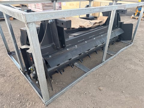 2025 LandHonor PR-12-72W 72in Skid Steer Power Rake (Unused) — photo 4