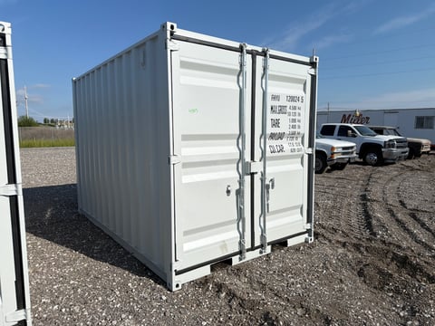 12ft Shipping Container with Window (One Trip, Unused) — photo 2