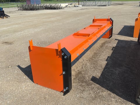 Kit Containers 12' Skid Steer Pusher with Replaceable Shoes and Blade — photo 4