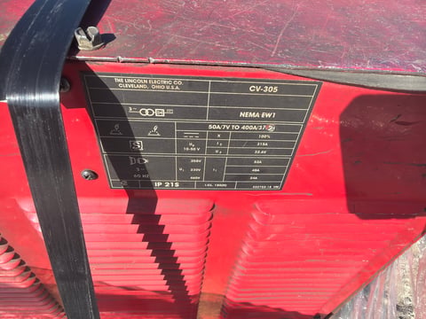 (2) Lincoln Electric Idealarc CV-305 Mig Welder Power Sources — photo 6