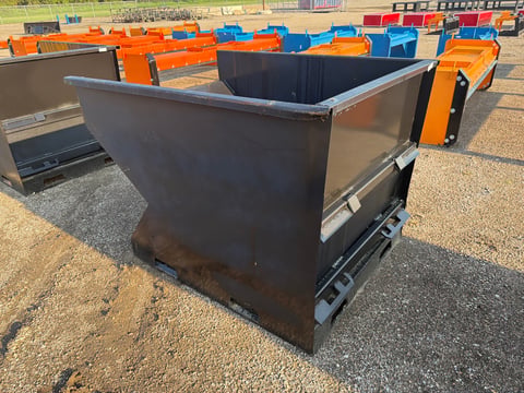 Kit Containers 2 Yard Skid Steer Trash Hopper — photo 4