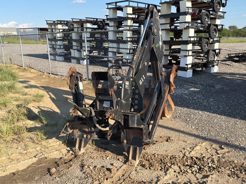 Backhoe Attachment with Bucket and Stabilizers — photo 2