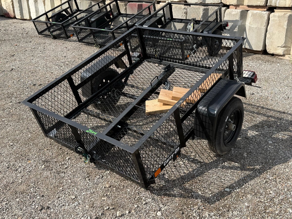 Carry-On 4ft x 5ft High Mesh Side Utility Trailer — No Title, Bill of Sale Only