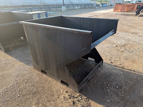 Kit Containers 2 Yard Skid Steer Trash Hopper — photo 2