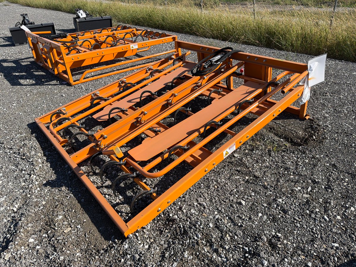2026 LandHonor HAG-12-24Q Skid Steer Hay Accumulator Grapple, 8-10 Square Bale (Unused)