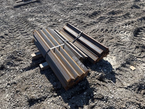 3 Bundles of 3in x 2in Steel Angle Iron, 40.5in to 49in Long, 55+ Pcs — photo 3