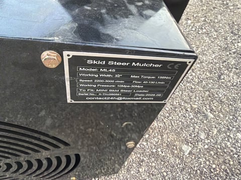 2026 Giyi Gy-ML45 Mini Skid Steer Mulcher (Unused) — photo 5