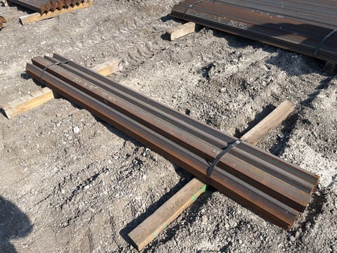 (42) 3in x 2in x 1/4in Steel Angle Iron, 96in Long, 1,124 LB — photo 1