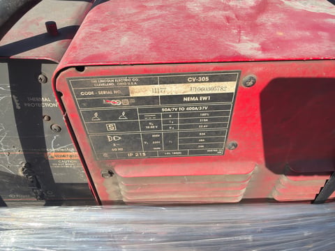 (2) Lincoln Electric Idealarc CV-305 Mig Welder Power Sources — photo 5