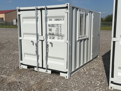 10ft Shipping Container with Window (One Trip, Unused) — photo 1