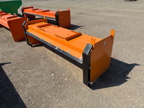 Kit Containers 8' Skid Steer Pusher with Replaceable Shoes and Blade — photo 3