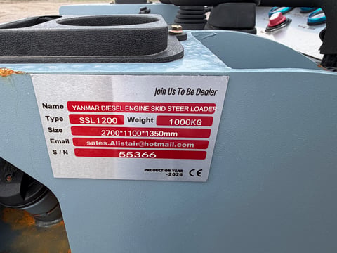 2026 SDLANCH SSL1200 Diesel Skid Steer Loader (Unused) — photo 8