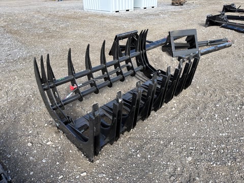 2026 Giyi Gy-CLG72 72in Skid Steer Hydraulic Root Grapple Rake (Unused) — photo 2