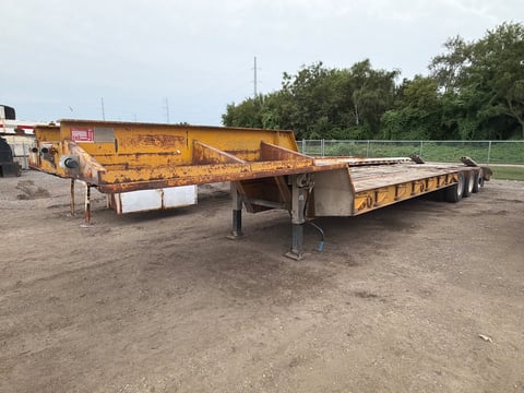 1978 Transport Trailers CR35TXF 17ft x 8ft TRI/A Lowboy Trailer — photo 1