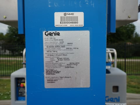 Inoperable 2020 Genie GR-20 Vertical Mast Lift — photo 6
