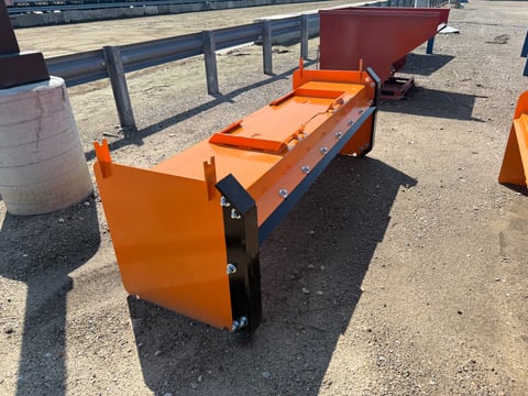 Kit Containers 8' Skid Steer Pusher with Replaceable Shoes and Blade — photo 2