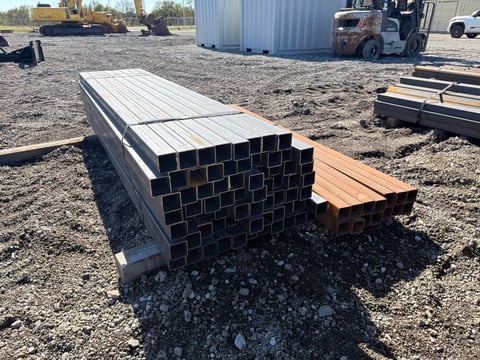 2 Bundles of Steel Square Tubing, Assorted Sizes, Incl. 2in x 2in 14 Ga — photo 1