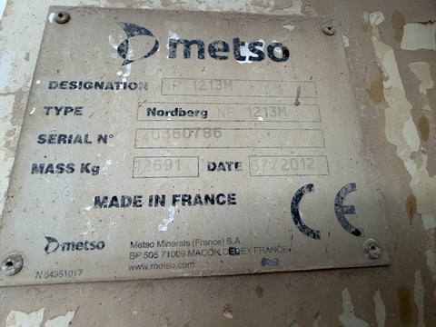 2012 Metso Lokotrack LT1213 Tracked Impact Crusher Plant — photo 15