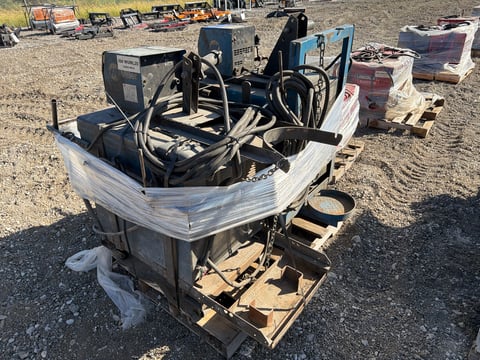 (2) Miller CP-302 CV/DC Mig Welders w/ Wire Feeders on Cart — photo 4