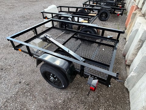 Carry-On 4ft x 6ft Mesh Floor Utility Trailer — No Title, Bill of Sale Only — photo 5