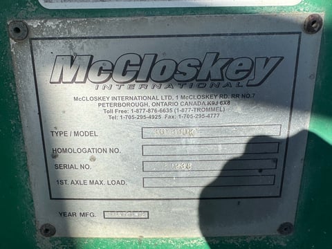 2012 Mccloskey 36X80DKT Radial Stacking Conveyor — photo 7