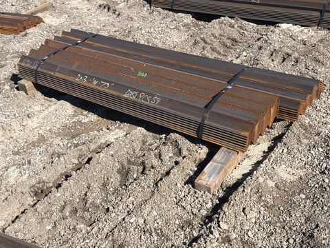 (103) 3in x 2in Steel Angle Iron, 2 Bundles, 73in & 82.5in Long — photo 2
