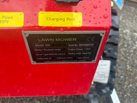 2026 MMS MS800 Remote Control Tracked Slope Mower (Unused) — photo 5