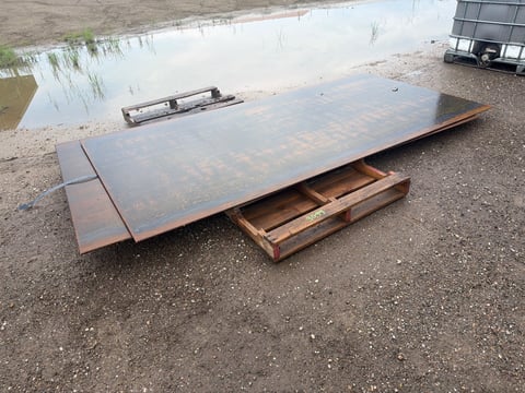 Qty of 2 — 2026 SKLP 5ft x 10ft Steel Plates, 0.4 in Thick (Unused) — photo 2