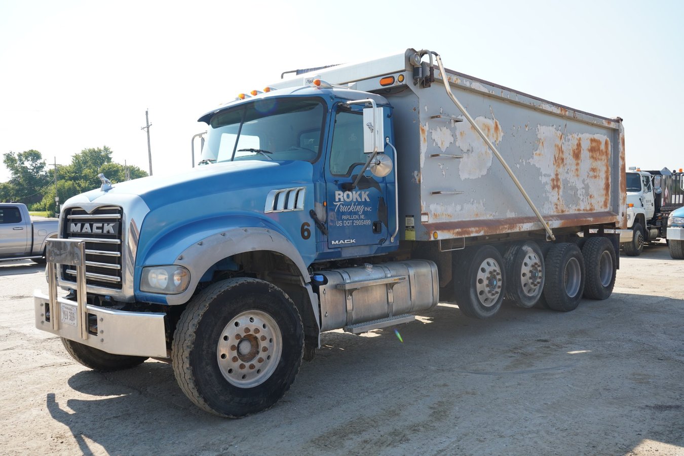 2014 MACK GRANITE GU713 QUAD/A DUMP TRUCK