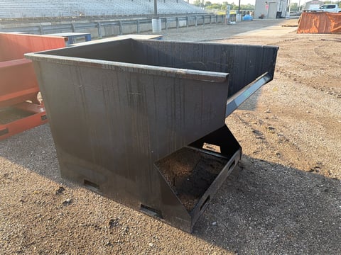 Kit Containers 2 Yard Skid Steer Trash Hopper — photo 2