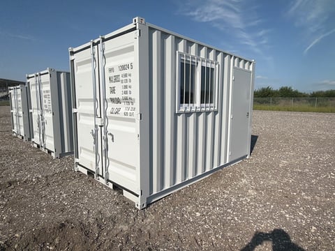 12ft Shipping Container with Window (One Trip, Unused) — photo 1