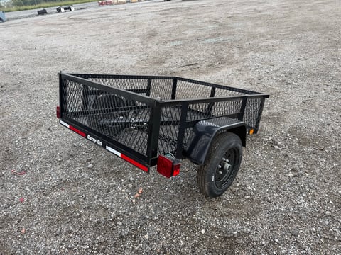 Carry-On 4ft x 5ft High Mesh Side Utility Trailer — No Title, Bill of Sale Only — photo 4