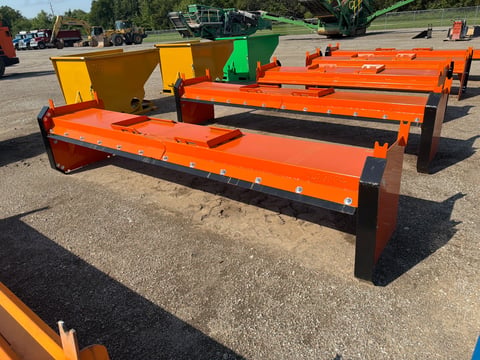 Kit Containers 12' Skid Steer Pusher with Replaceable Shoes and Blade — photo 3