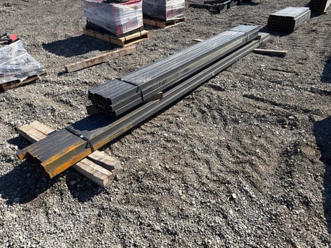 2 Bundles of Steel Square Tubing, Incl. (14) 2in x 2in 14 Ga, 170.5in Long — photo 2