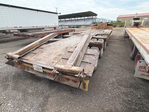 1978 Transport Trailers CR35TXF 17ft x 8ft TRI/A Lowboy Trailer — photo 3