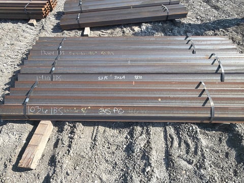 (139) 3in x 2in Steel Angle Iron, 3 Bundles, 86in to 98.5in Long — photo 2