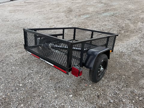 Carry-On 4ft x 5ft High Mesh Side Utility Trailer — No Title, Bill of Sale Only — photo 4