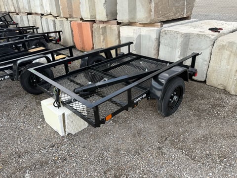 Carry-On 4ft x 6ft Mesh Floor Utility Trailer — No Title, Bill of Sale Only — photo 1