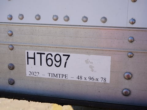 2022 Timpte 48ft x 96in Grain Hopper Trailer — photo 6